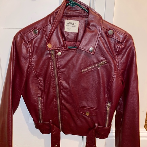 Ashley By 26 International Jackets & Blazers - Faux red leather jacket